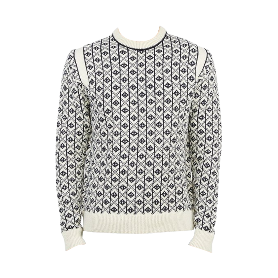 J47GP0027-J14540-144 Jil Sander Jacquard Wool Knit White