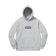 Supreme Bandana Box Logo Hooded Sweatshirt Heather Grey - 19FW
