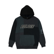 Palace Fleeced Hood Black - 21SS