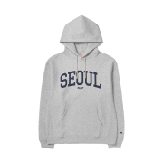 Palace x Champion Shop Hood Seoul Grey Marl - 25SS