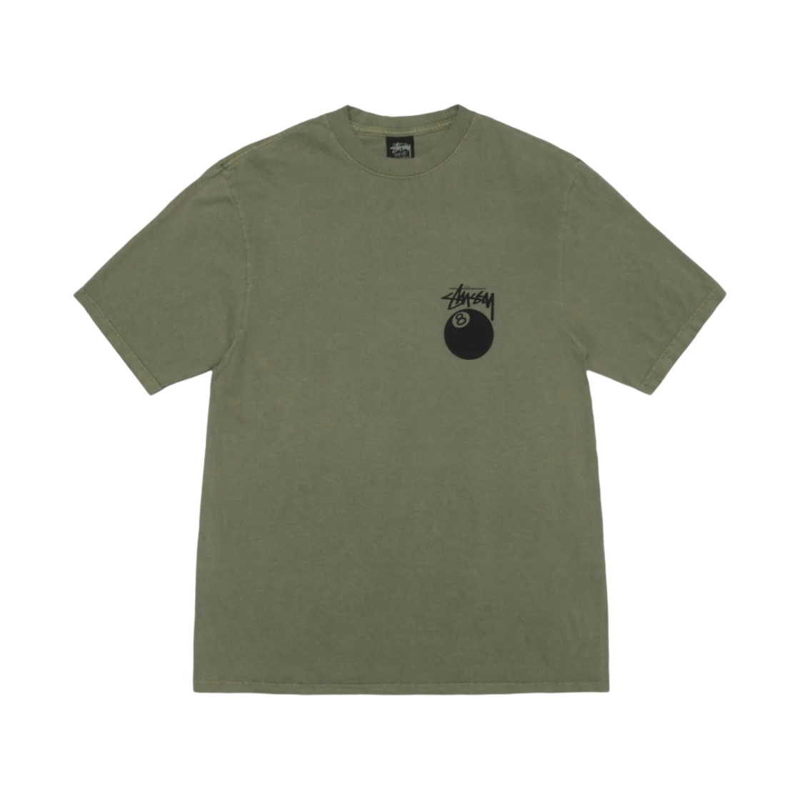 스투시 8볼 피그먼트 다이드 티셔츠 올리브(Stussy 8 Ball Pigment Dyed T-Shirt Olive) - 2