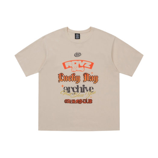 RD126600BE RDVZ Worthing Graphic T-Shirt Beige
