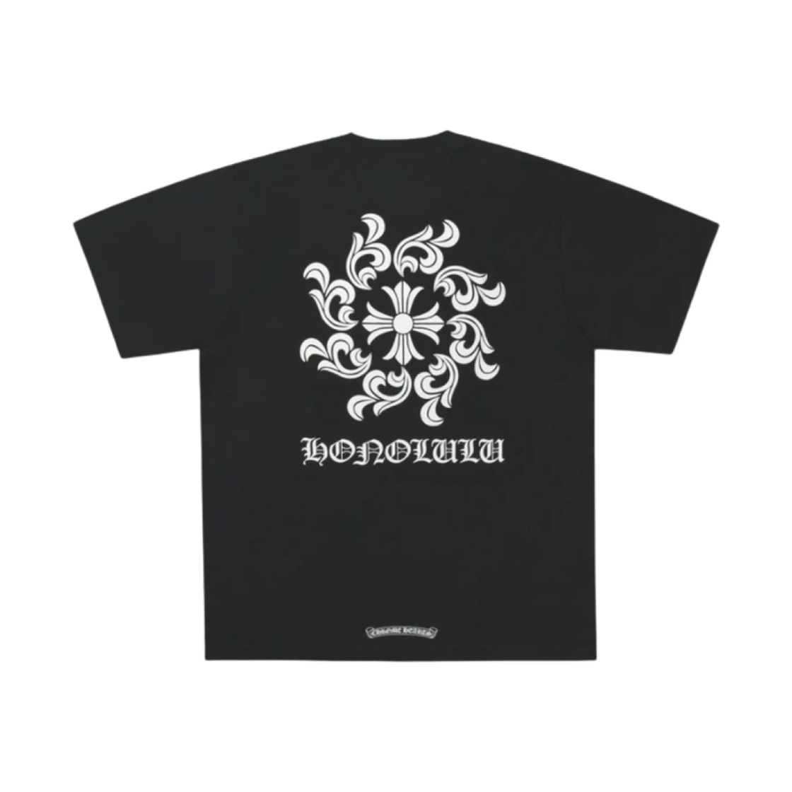 크롬하츠 플로럴 크로스 티셔츠 블랙 - 호놀룰루 한정