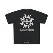 Chrome Hearts Floral Cross T-Shirts Black - Honolulu Exclusive