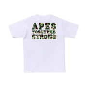 BAPE ABC Camo College ATS T-Shirt White Green