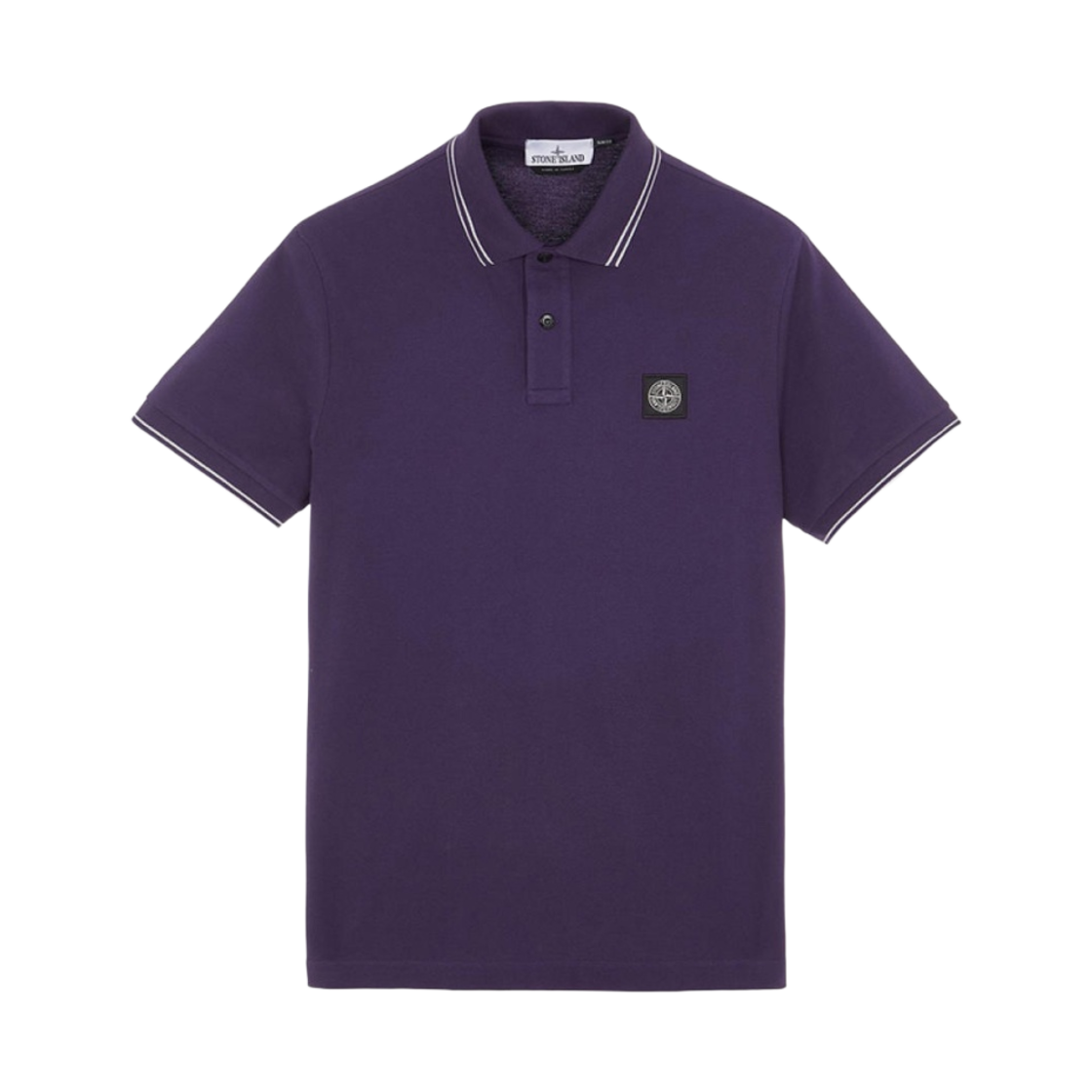 스톤 아일랜드 2SC18 스트레치 코튼 피케 숏슬리브 폴로 셔츠 잉크 블루 - 23SS(Stone Island 2SC18 Stretch Cotton Pique Short Sleeve Polo Shirt Ink Blue - 23SS) - 1