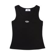 (W) Emis Mini Wappen Sleeveless Top Black