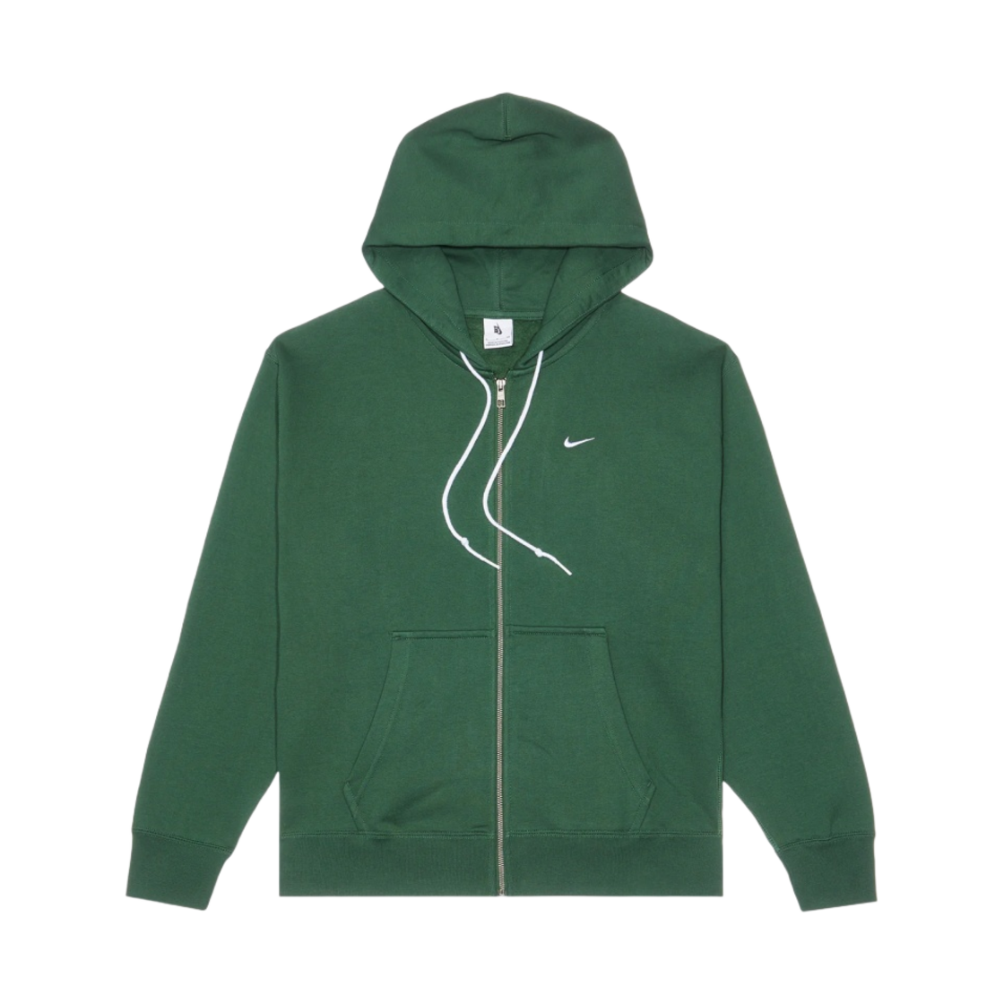 나이키 NRG 솔로 스우시 풀 집업 후드 퍼 - 아시아(Nike NRG Solo Swoosh Full Zip Hoodie Fir - Asia)