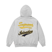 Supreme Salvation Zip Up Hooded Sweatshirt Heather Grey - 24SS