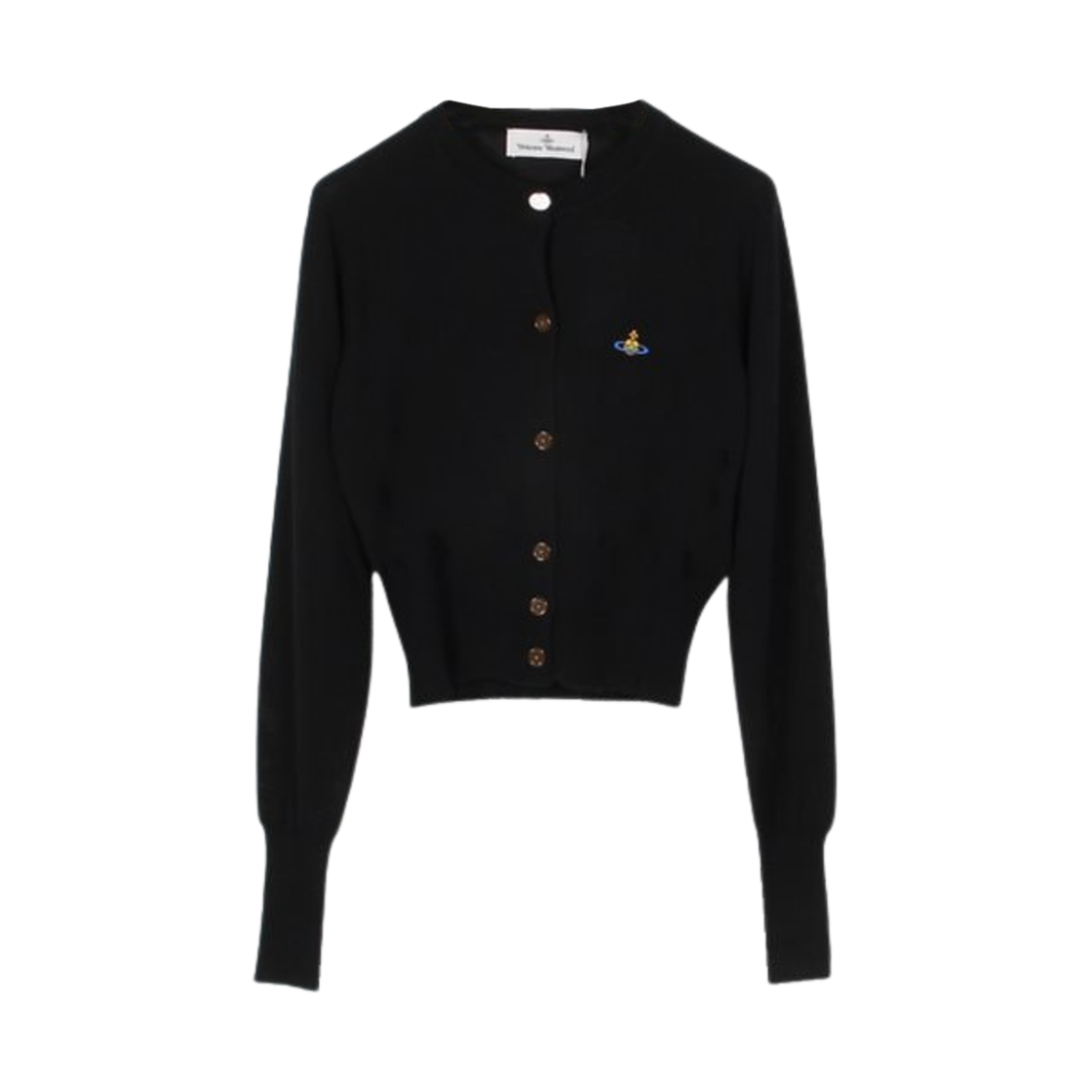 (W) 비비안 웨스트우드 베아 크롭 가디건 블랙((W) Vivienne Westwood Bea Cropped Cardigan Black)