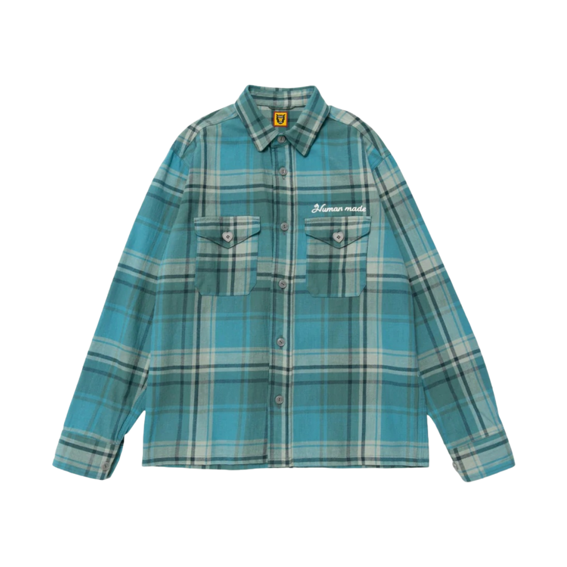 휴먼 메이드 체크 오버셔츠 블루(Human Made Checked Overshirt Blue) - 2