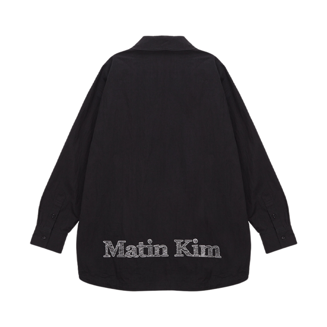 (W) 마뗑킴 아웃 포켓 워크 셔츠 블랙((W) Matin Kim Out Pocket Work Shirt Black) - 1