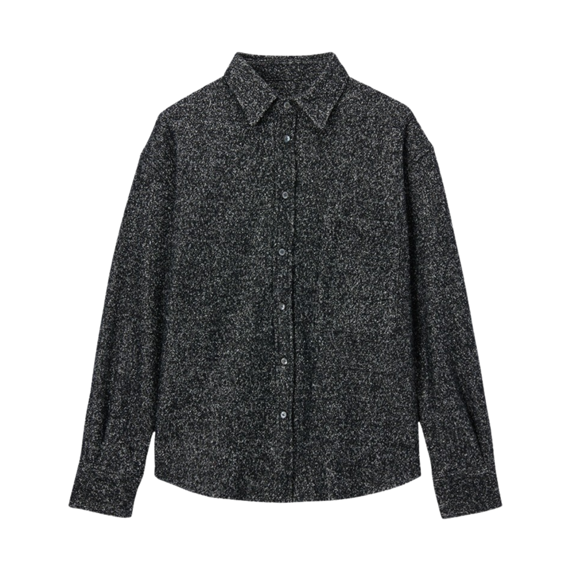 타이핑 미스테이크 부클레 울 셔츠 블랙 - 22FW(Typing Mistake Boucle Wool Shirt Black - 22FW)
