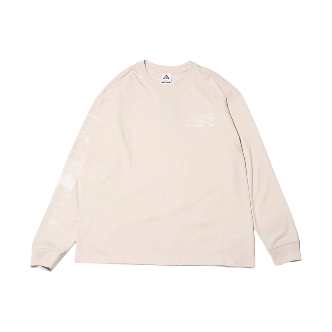 FZ6705-104 Nike ACG Long Sleeve T-Shirt Light Orewood Brown - Asia
