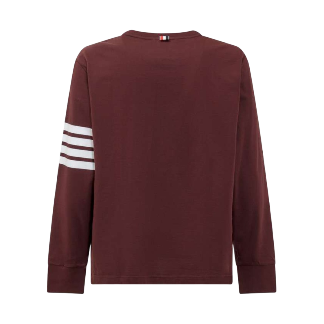 톰브라운 사선 롱슬리브 럭비 티셔츠 다크 레드(Thom Browne 4-Bar Long Sleeve Rugby T-Shirt Dark Red) - 2