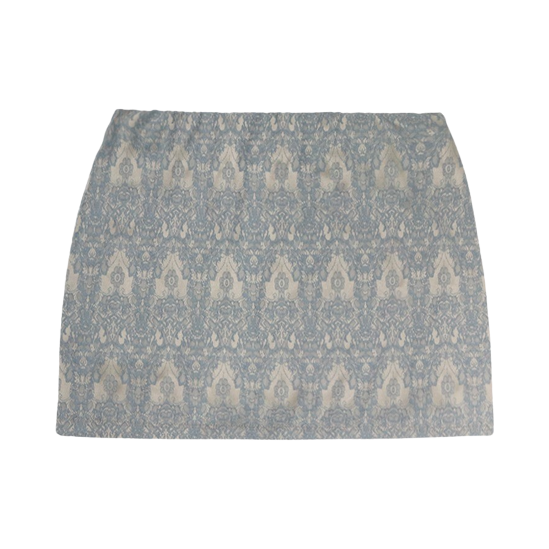 6367997 SIO Jacuard Mini Skirt Sky