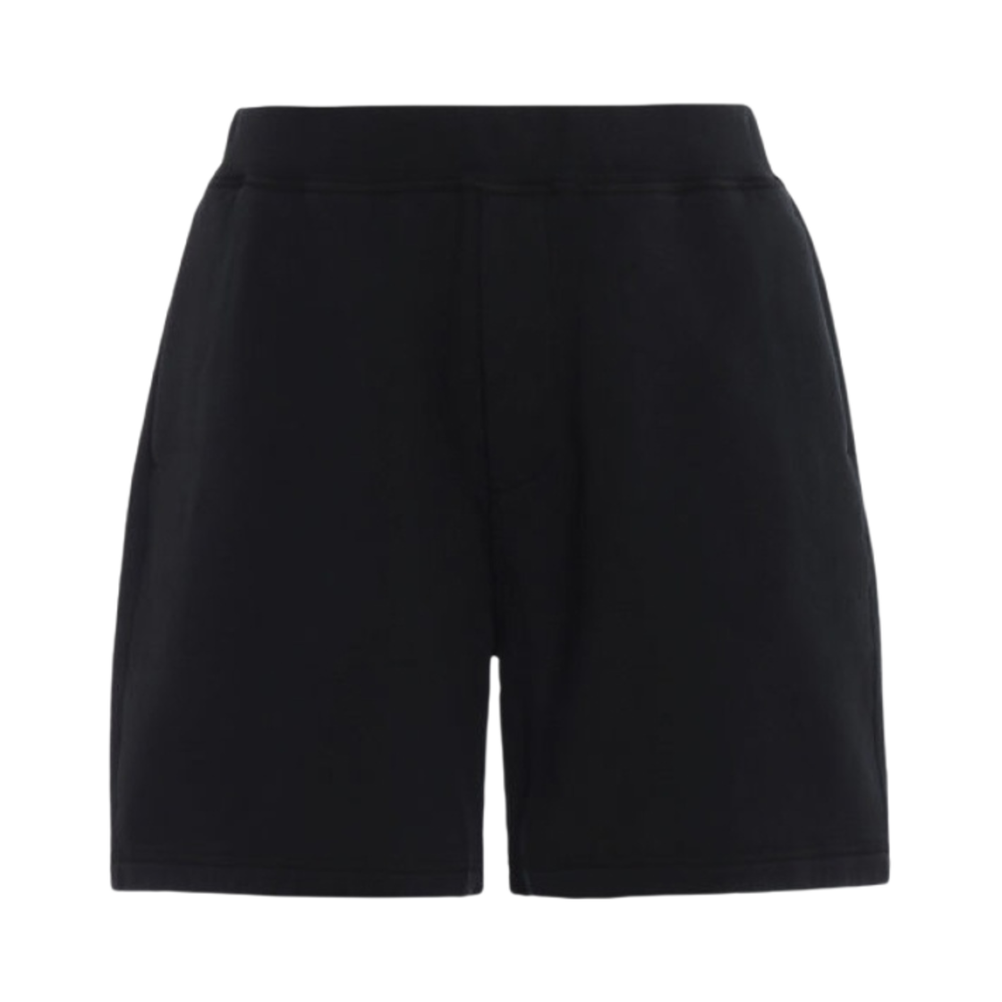 S74MU0523S25030900 Dsquared2 Over Size Cotton Fleece Shorts Black