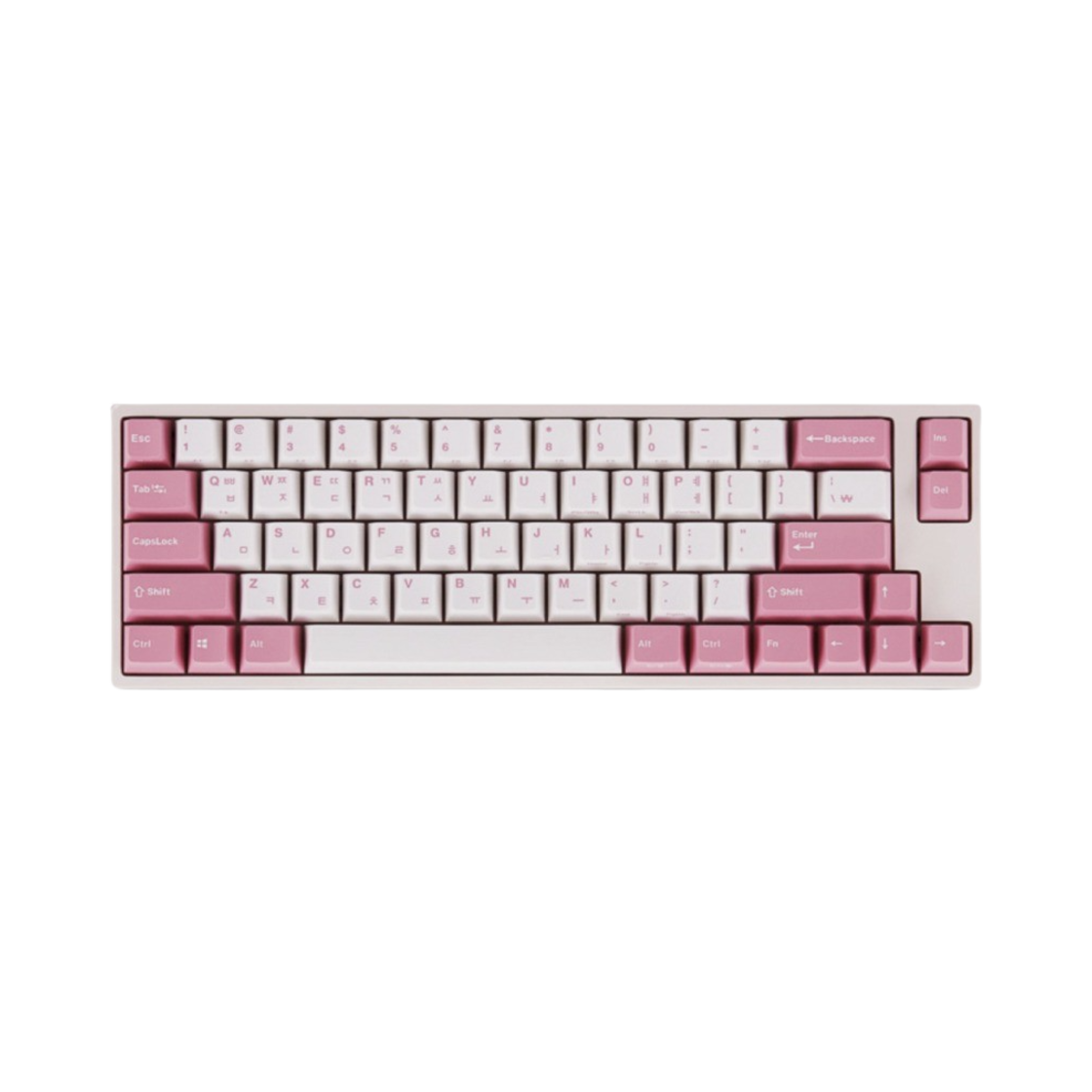 레오폴드 FC660M PD 유선 미니 기계식 키보드 라이트 핑크 한글 자판 (국내 정식 발매 제품)(Leopold FC660M PD Wired Mini Mechanical Keyboard Light Pink Korean Layout (Korean Ver.))