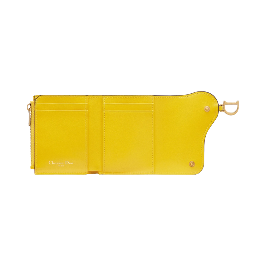 디올 새들 로터스 지갑 고트스킨 옐로우(Dior Saddle Lotus Wallet Goatskin Yellow) - 3