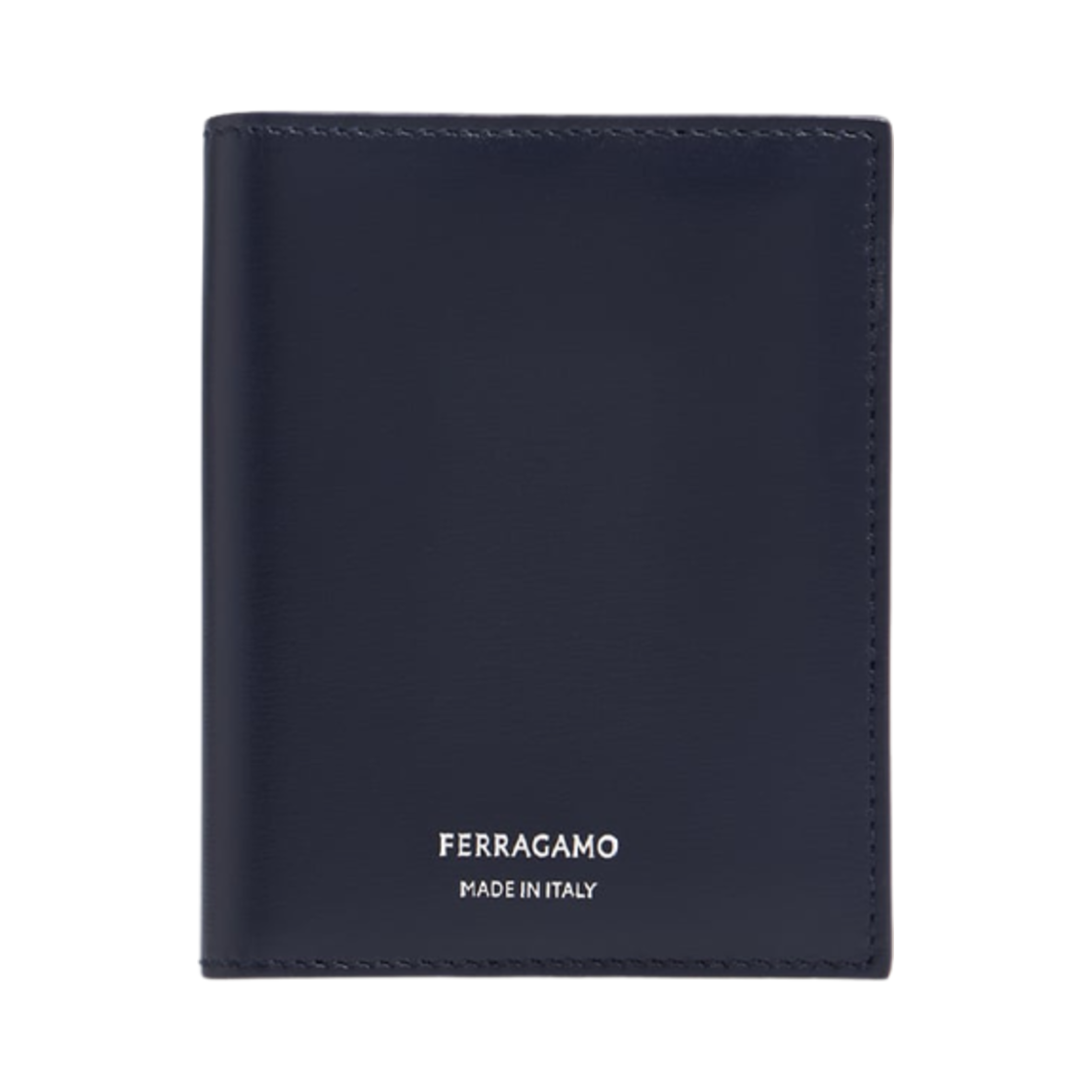 661370-775377 Ferragamo Credit Card Holder Midnight Blue Black