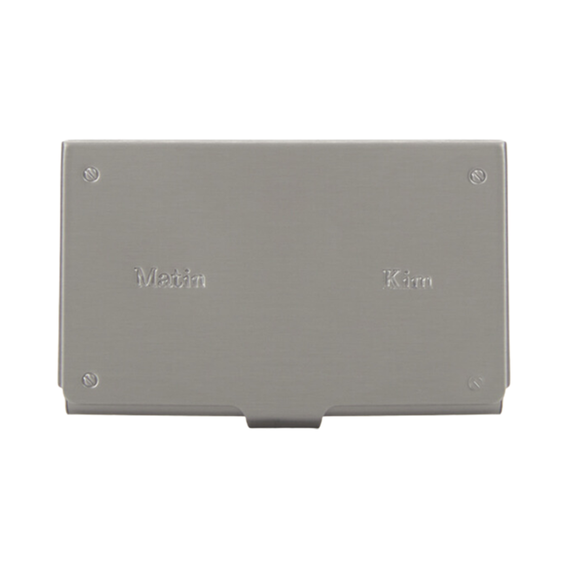 - Matin Kim Signature Metal Card Holder Silver