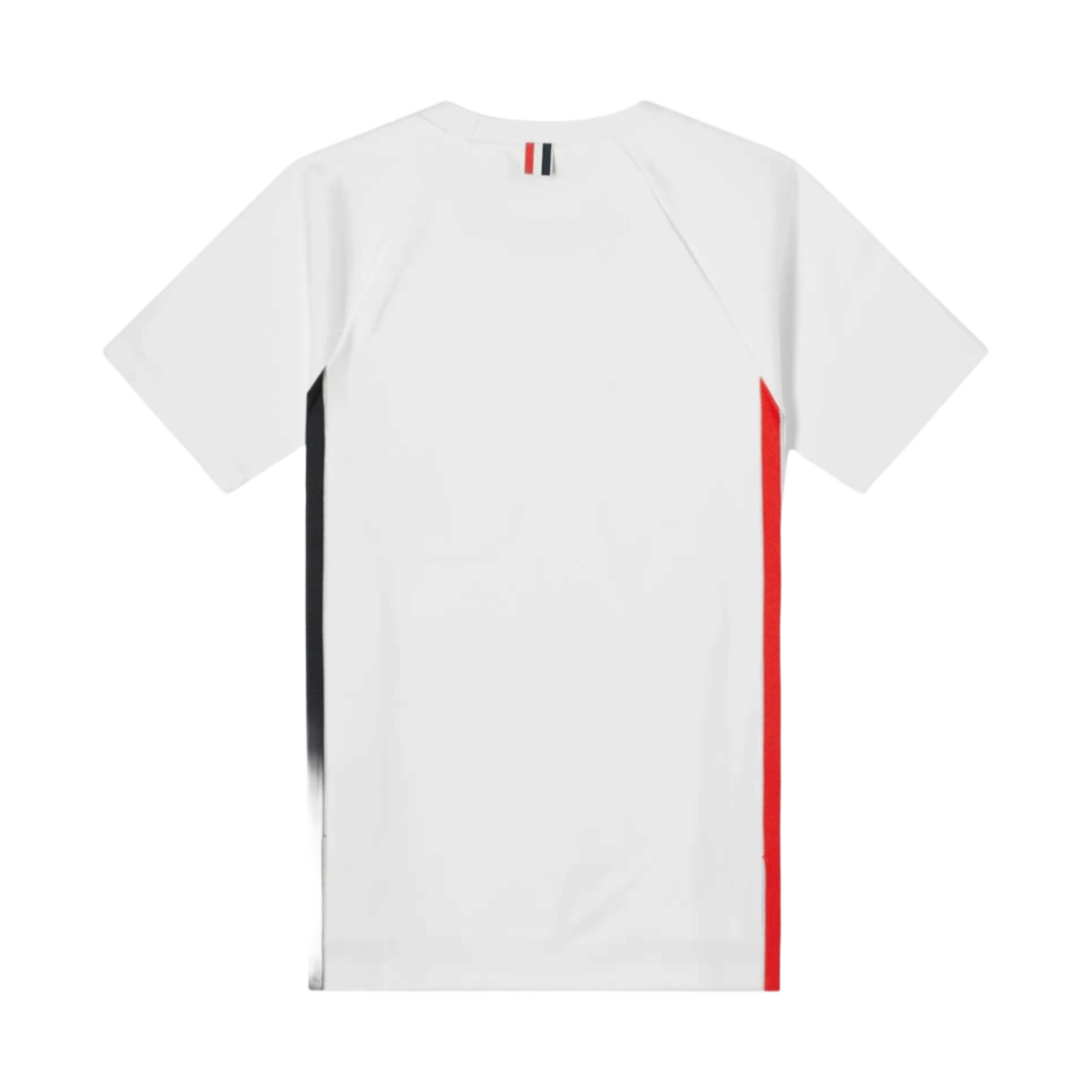 톰브라운 코튼 인터로킹 RWB 스트라이프 숏슬리브 티셔츠 화이트(Thom Browne Cotton Interlocking RWB Stripe Short Sleeve T-Shirt White) - 2