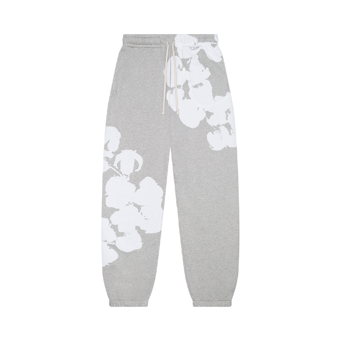 - Denim Tears Biggie Cotton Wreath Sweatpants Grey