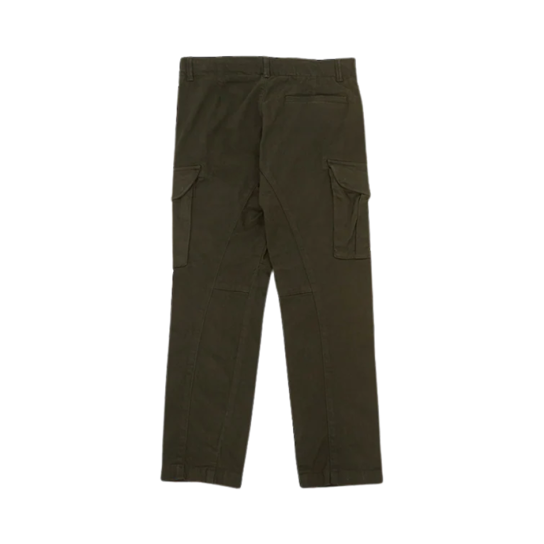 (키즈) C.P. 컴퍼니 U16 스트레치 사틴 피치 카고 팬츠 아이비 그린 - 23FW((Kids) C.P. Company U16 Stretch Sateen Peach Cargo Pants Ivy Green - 23FW) - 2