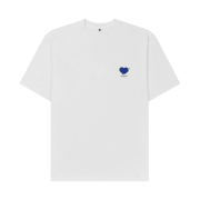 Ader Error Twin Heart Small Logo T-Shirt Off White