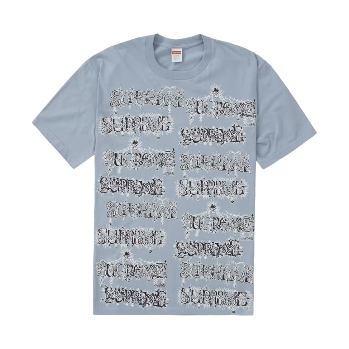 슈프림 웜뱃 티셔츠 더스티 블루 - 22FW(Supreme Wombat T-Shirt Dusty Blue - 22FW) - 1