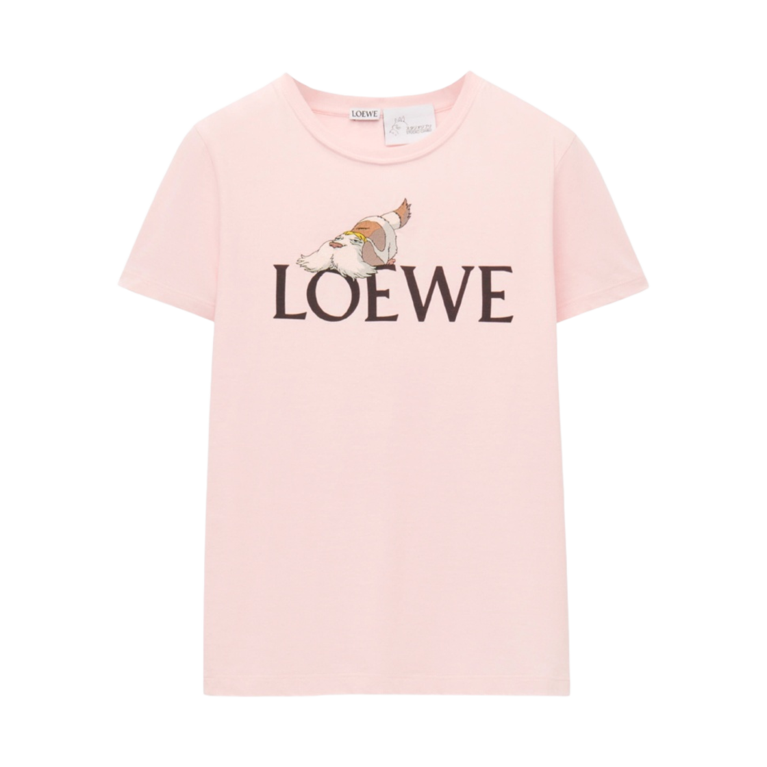 로에베 x 하울의 움직이는 성 힌 코튼 티셔츠 초크(Loewe x Howl's Moving Castle Heen T-Shirt in Cotton Chalk) - 1