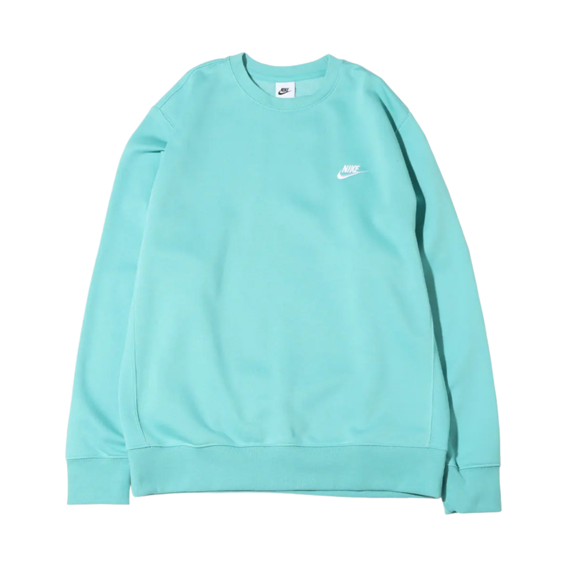 나이키 NSW 클럽 플리스 크루 스웨트셔츠 워시드 틸 - US/EU(Nike NSW Club Fleece Crew Sweatshirt Washed Teal - US/EU) - 1