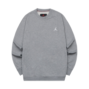 Jordan Essential Loopback Fleece Crewneck Sweatshirt Carbon Heather White - Asia