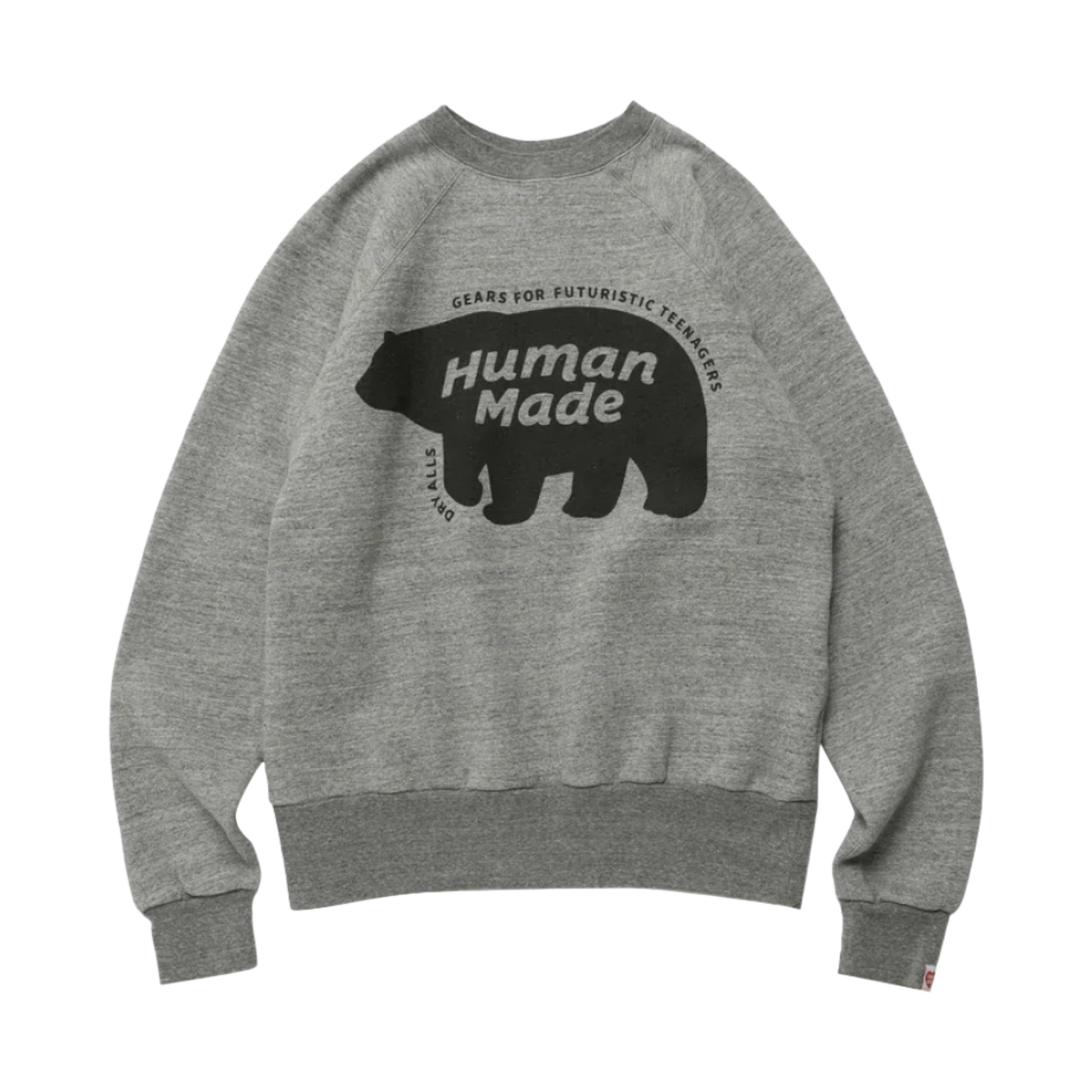 휴먼 메이드 래글런 크루넥 스웨트셔츠 그레이