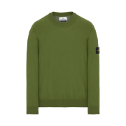 Stone Island 516B2 Soft Cotton Crewneck Knit Olive Green - 22SS