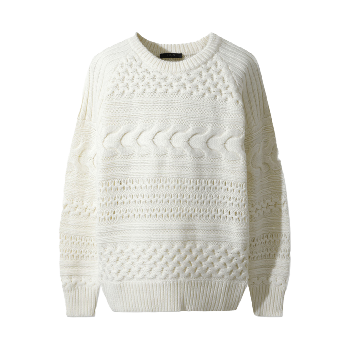 IRWBW24067IVX Iro Larahspe Wool Multi-Weave Sweater Black