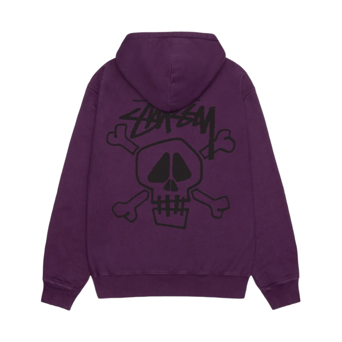 스투시 스컬 & 본즈 피그먼트 다이드 후드 퍼플(Stussy Skull & Bones Pigment Dyed Hoodie Purple) - 1