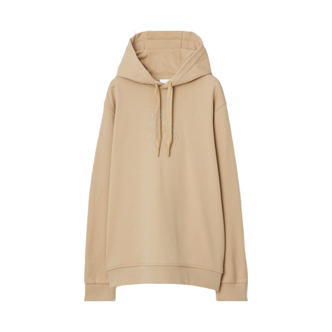 8072746 Burberry EKD Cotton Hoodie Soft Fawn