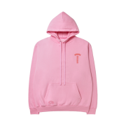 Chrome Hearts Back USA Script Logo Hoodie Pink