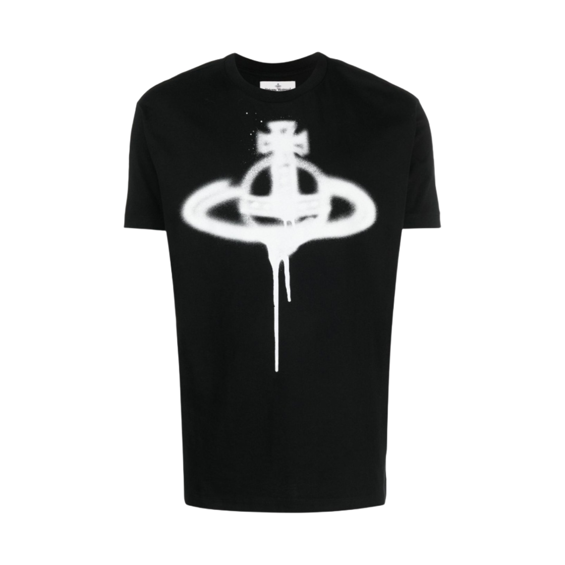 3G010014-J001M-N401 Vivienne Westwood Spray Orb Classic T-Shirt Black