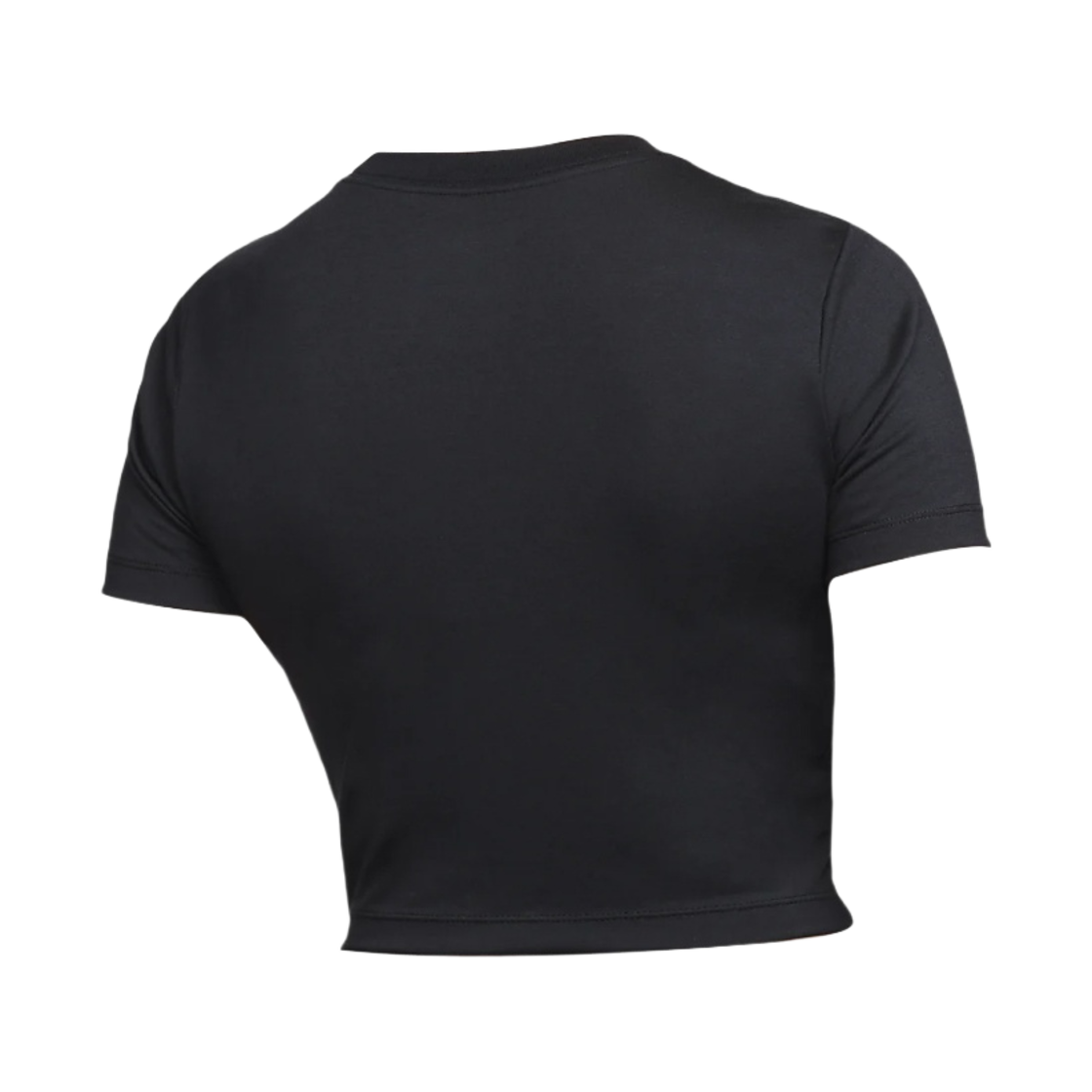 (W) 나이키 NSW 크롭 티셔츠 블랙 - 아시아((W) Nike NSW Cropped T-Shirt Black - Asia) - 2
