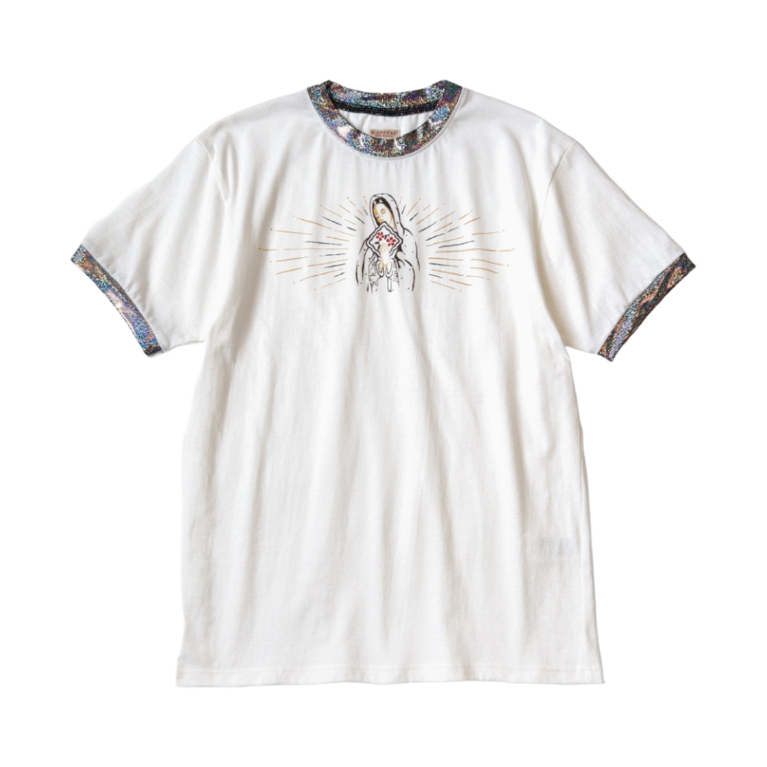 캐피탈 20 저지 글리터 링거 티셔츠 패키쉬 마리아 Pt 화이트