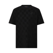 Louis Vuitton Damier French Terry Cotton T-Shirt Black