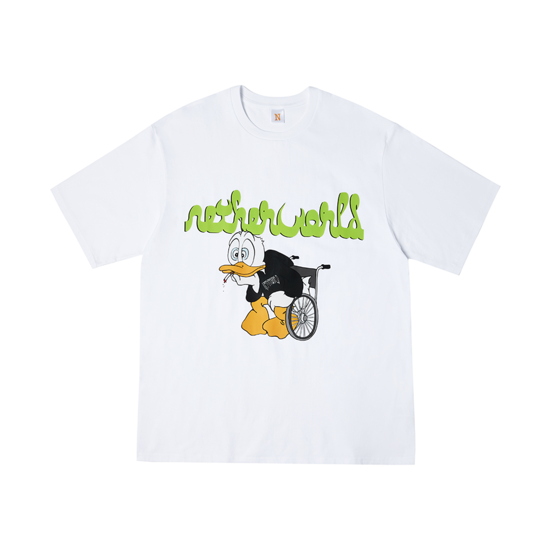 NTW-36 Netherworld Smoking Duck Tee White