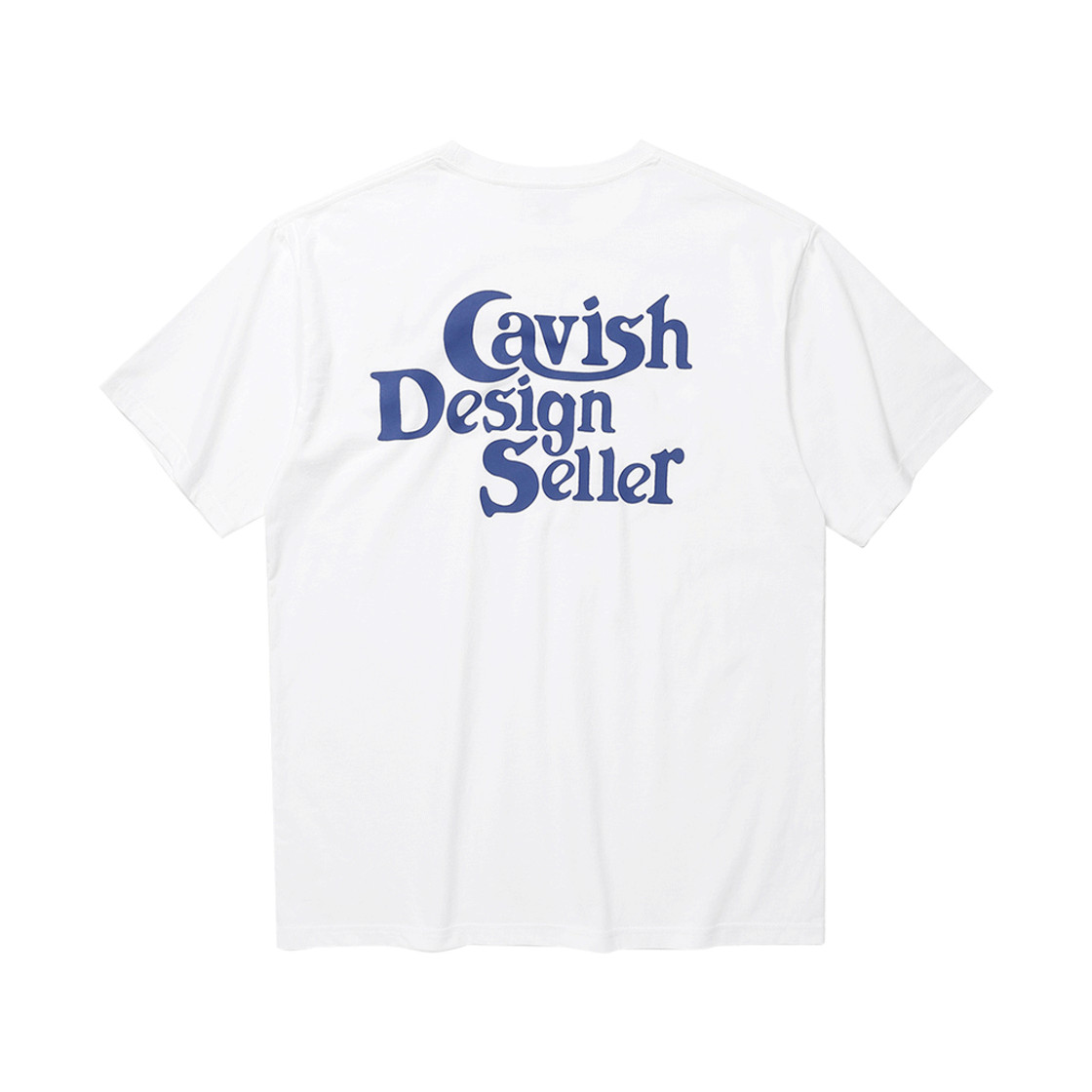 카비시 셀러 로고 숏슬리브 티셔츠 화이트(CAVISH Seller Logo SS Tee White)