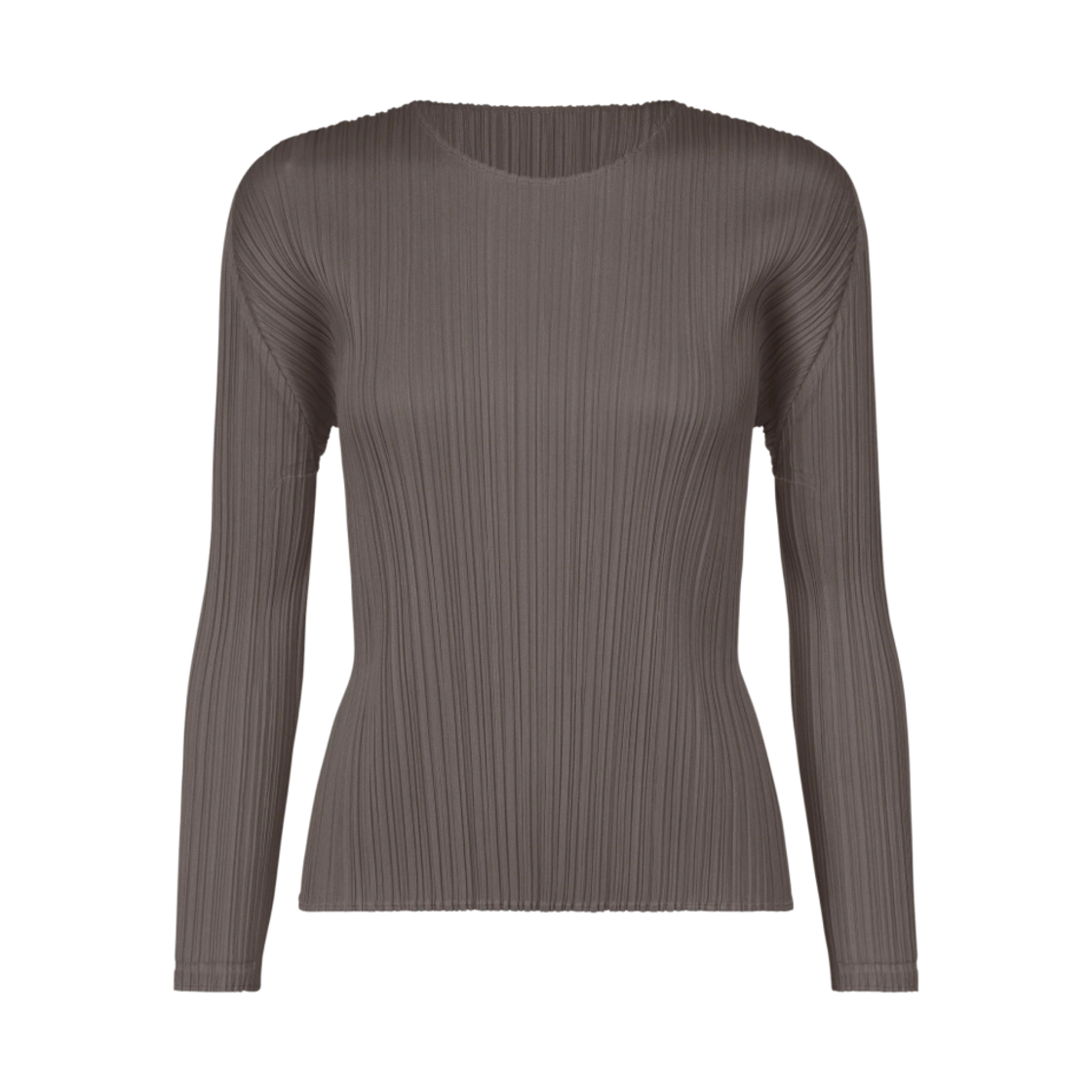 PP43-JK132-19 (W) Pleats Please Issey Miyake MC September Top Dark Gray