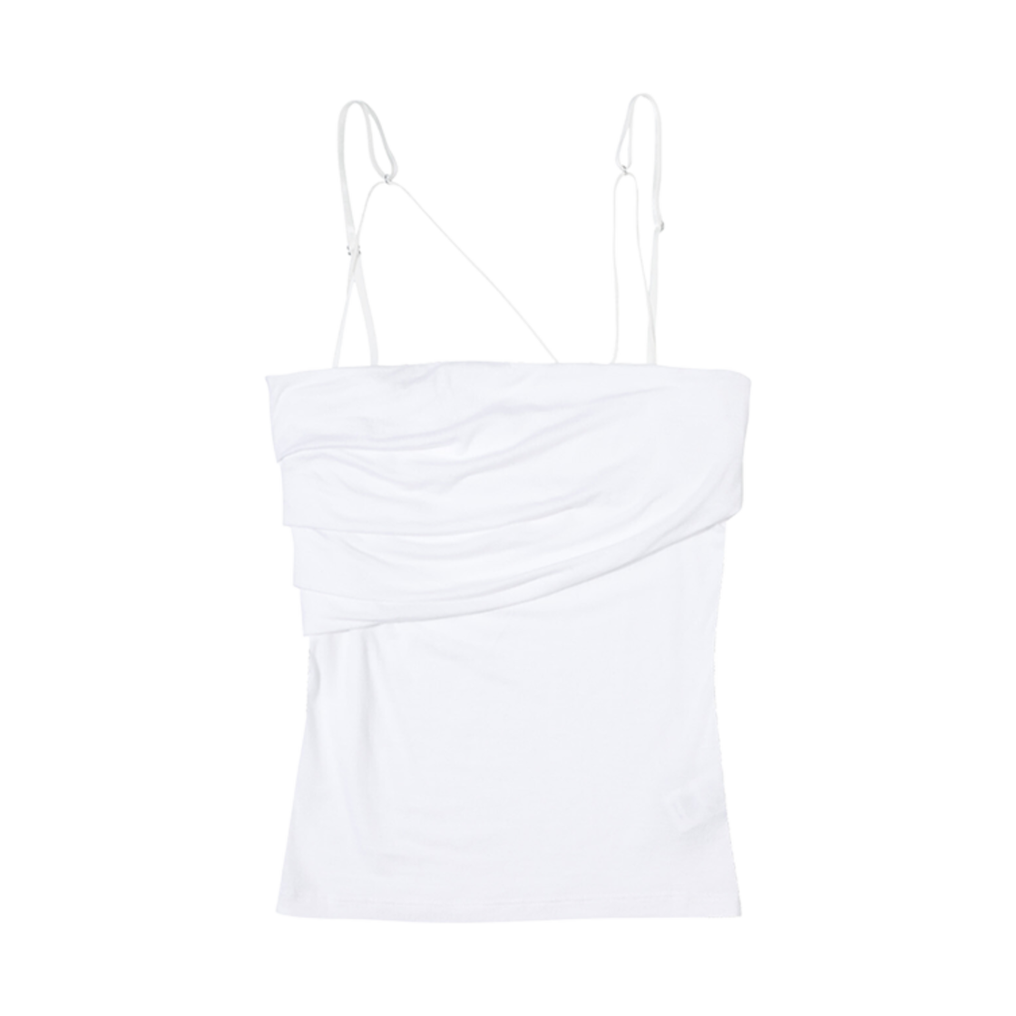 (W) 보헤미안 서울 폴디드 슬리브리스 탑 아이보리((W) Bohemian Seoul Folded Sleeveless Top Ivory) - 1