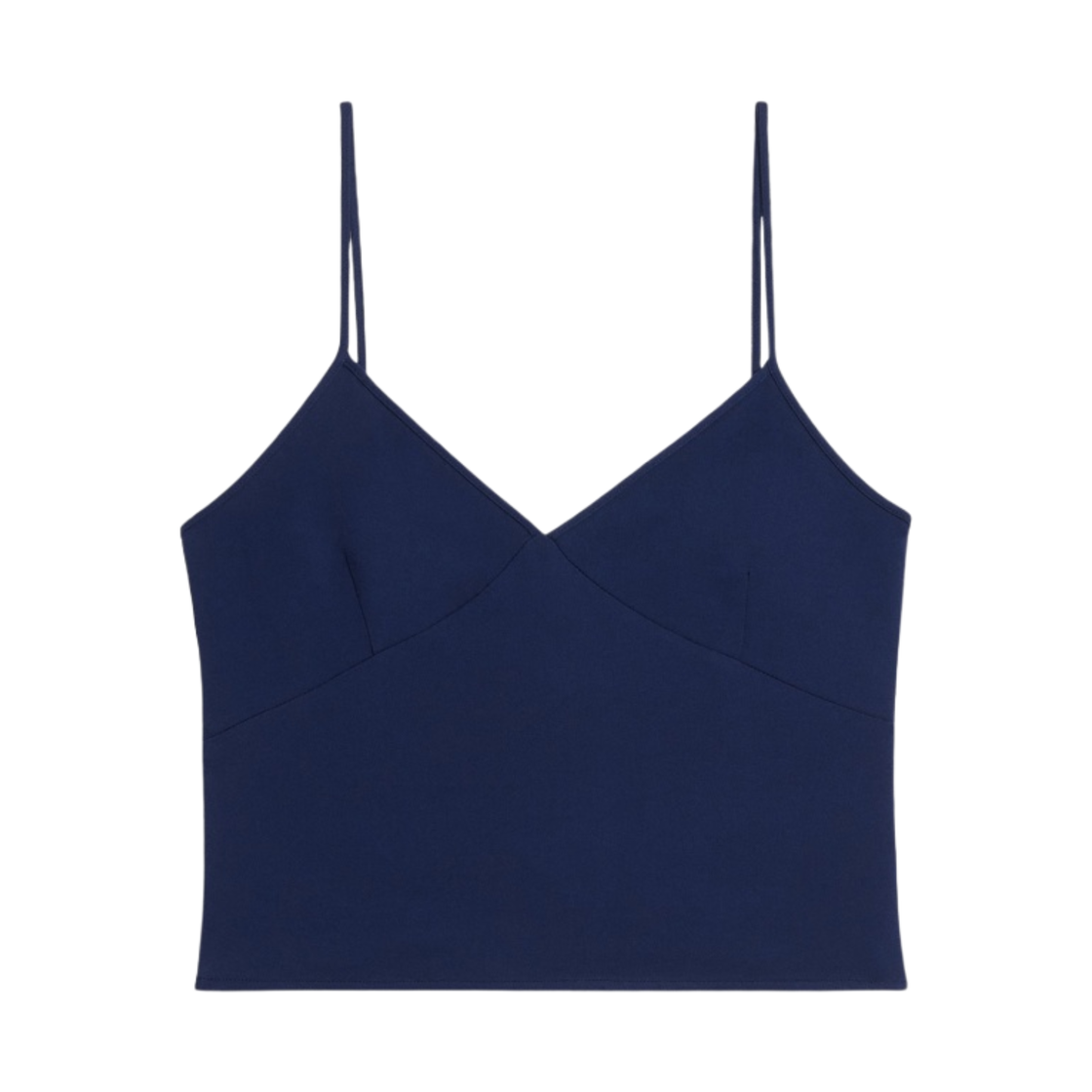 (W) 아미 브이넥 탱크탑 노틱 블루((W) AMI V-Neck Tank Top Nautic Blue) - 1