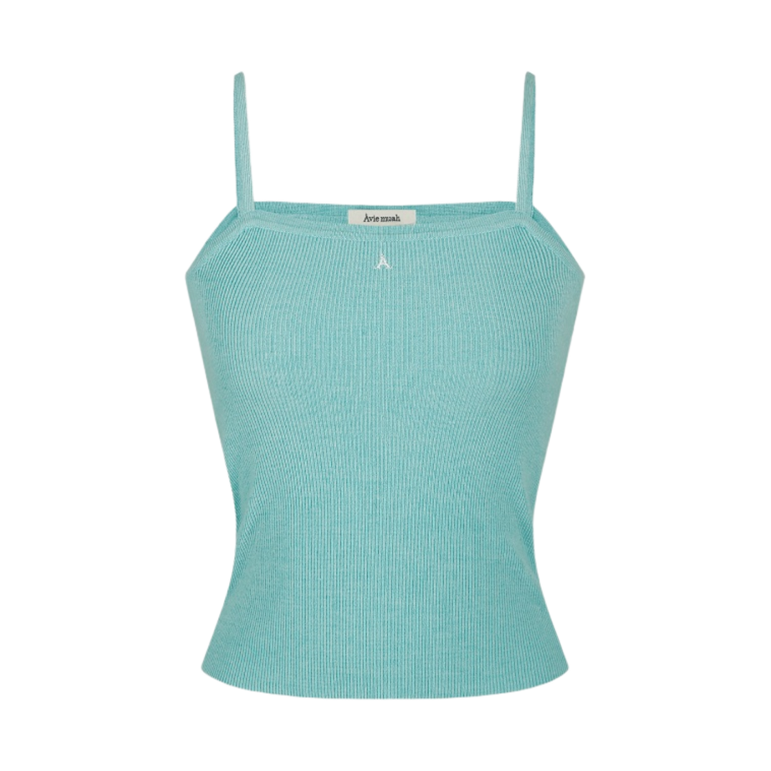 - (W) Aviemuah A Logo Lambswool Sleeveless Knit Top Cobalt Green