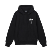 Stussy World Tour Zip Hoodie Black 2022